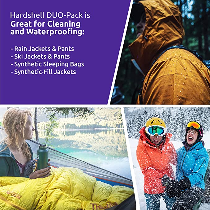 Nikwax Hard-Shell Outerwear Cleaner And Waterproofing Duo Pack 
